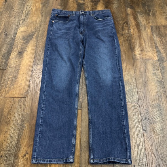 Levi's Other - Levis 505 Regular Straight Fit Mens 36x30 Blue Medium Wash Vintage Style Denim